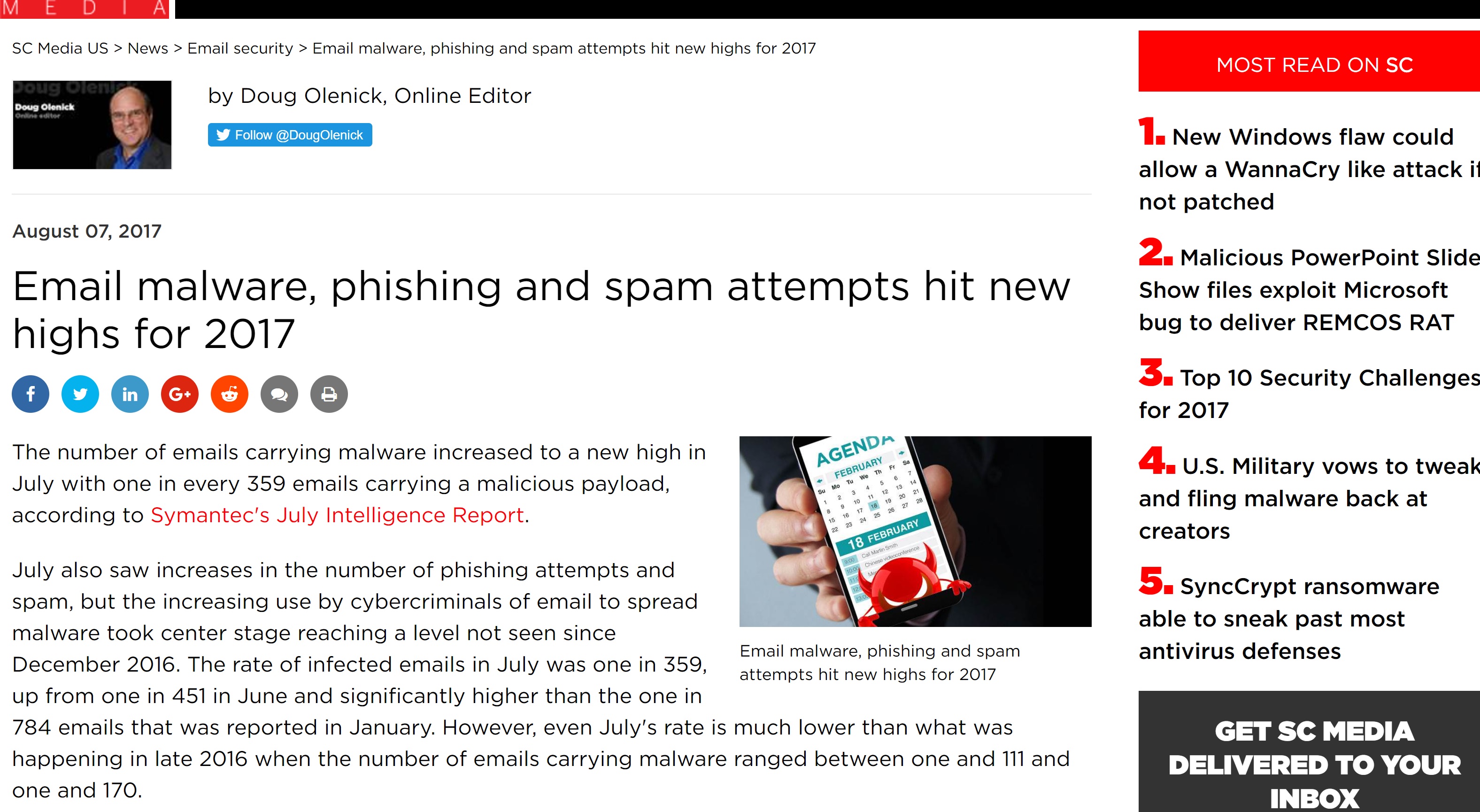 New hi for malware-phishing-spam in 2017